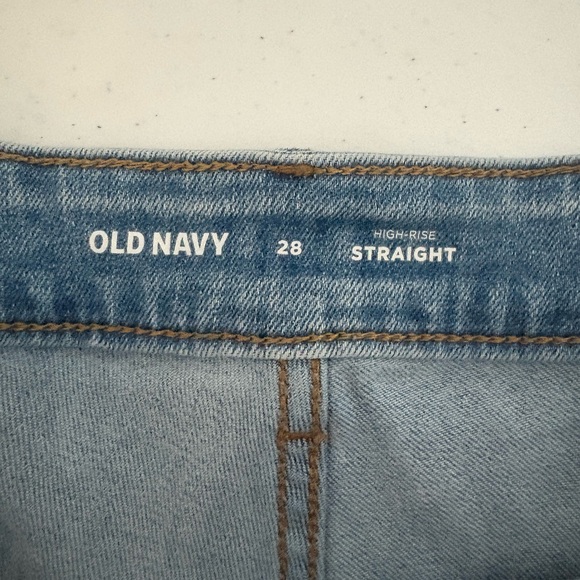 Old Navy Light Wash High Rise Straight Jeans Plus size 28 GUC 556 - Picture 7 of 8